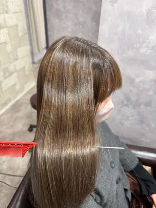 セミロング カラー 髪質改善×美髪カラー Kimuraのヘアスタイル