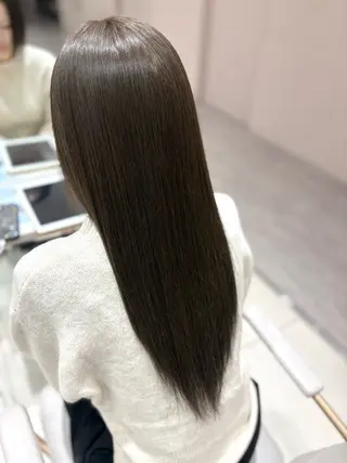 ロング カラー 銀座/オリーブ/ 透明感カラー✨りくのヘアスタイル