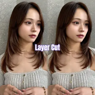 セミロング Lond Cheri所属・saki /レイヤー / 髪質改善のヘアスタイル