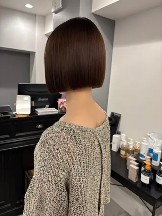 ショート カラー RURI韓国ボブ 🇰🇷タッセルボブのヘアスタイル