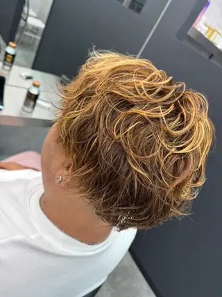 パーマ メンズ 森田 夏美のヘアスタイル