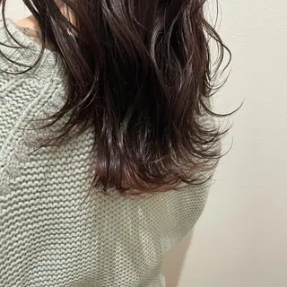 セミロング カラー cinq PROJECT所属・ミルクティーベージュ /三村克彦のヘアスタイル