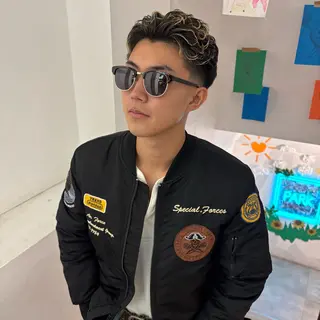 ショート カラー パーマ メンズ men's/perm colorDaijuのヘアスタイル