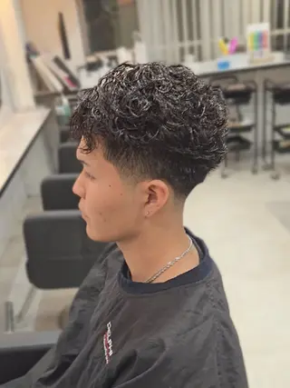 メンズ ショート パーマ Lapis 名古屋駅前店所属・LEN名古屋/パーマ 海外ヘア/メンズ特化のヘアスタイル