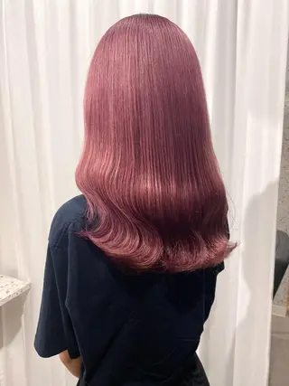 セミロング カラー ヘアアレンジ lani 天神大名/ブリーチのヘアスタイル