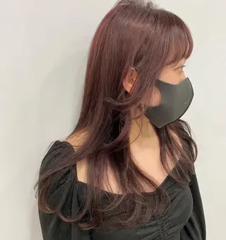 ロング カラー ꧁𐬹川端 さくら𐬹꧂のヘアスタイル