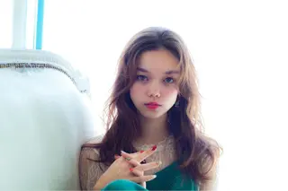 ロング 似合わせ艶髪カラー ❤️ハダユミのヘアスタイル