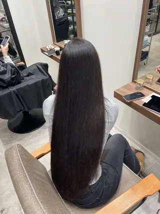 ロング 朝5分でキマる艶髪 ／ヤマダのヘアスタイル