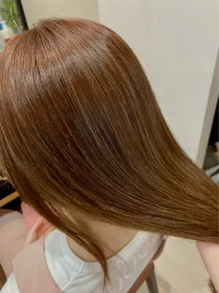 ロング カラー 🎈ブリーチなし暖色 カラー/レッド/ゆいのヘアスタイル