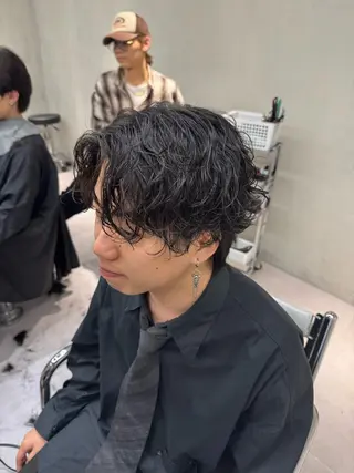 パーマ メンズ ブリーチ/パーマ特化 片平和寿のヘアスタイル