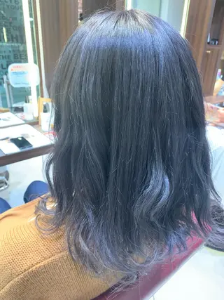 ミディアム カラー 髪質改善/縮毛矯正 ツヤ髪🩷さつきのヘアスタイル