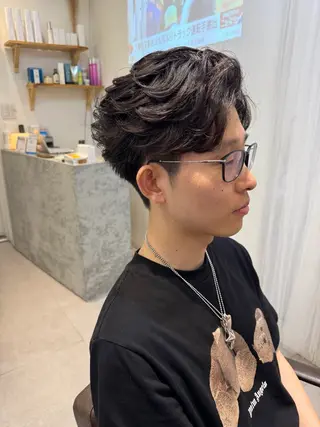 ミディアム パーマ メンズ Dxxxx III所属・女性目線の大人 メンズ*Ayakaのヘアスタイル