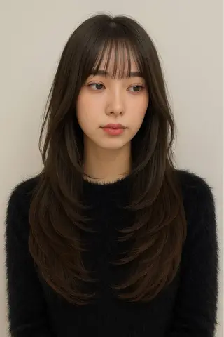 ロング 吉村 芽咲のヘアスタイル