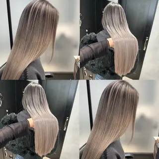 ロング salowin所属・ハイトーンカラー 馬場みなみのヘアスタイル