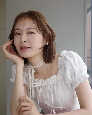 ミディアム カラー HAIR&MAKE.sia所属・心斎橋ボブ 好原良真のヘアスタイル