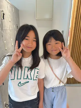 キッズ 🍓mito/ デザインカラー🍓のヘアスタイル