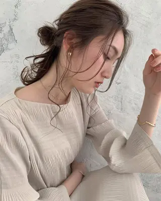 セミロング カラー ヘアアレンジ 髪質改善支持率 No. 1✨mayuのヘアスタイル