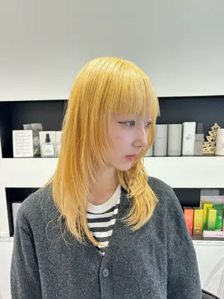 ミディアム カラー cocoro ✧˖°.のヘアスタイル