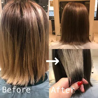 ミディアム ヤマダ ショウコのヘアスタイル