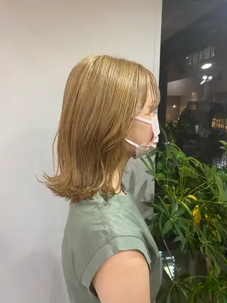 ミディアム カラー ヘアアレンジ ボブ /ニュアンス/ satomi🧸💖のヘアスタイル