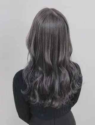 カラー ダブルカラー 韓国ヘアKYONのヘアスタイル