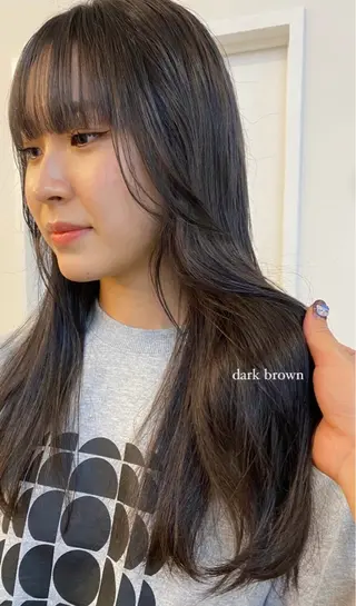 カラー yuzu /韓国ヘア / 透明感カラー🎀のヘアスタイル