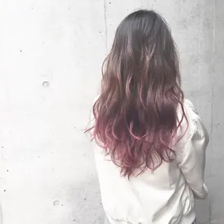 ロング カラー 井上 美奈子のヘアスタイル