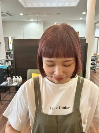 ショート カラー 江原 彩華のヘアスタイル