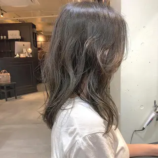 ミディアム カラー パーマ ヘアアレンジ 【ダメージレス施術】 【透明感】北村 拓也のヘアスタイル