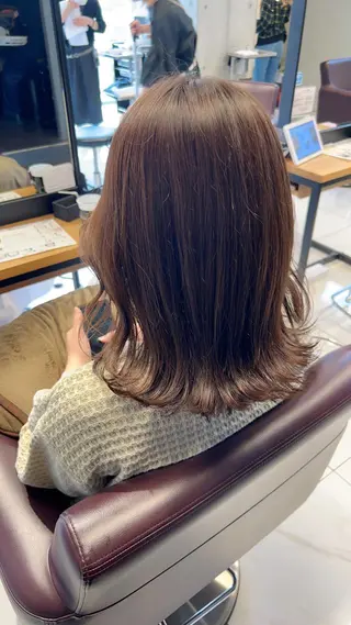 ミディアム カラー Miyu🎀レイヤー ／透明感カラー🪽のヘアスタイル