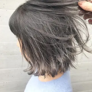 ミディアム カラー パーマ 【公式】amble luxe池袋東口🩷のヘアスタイル