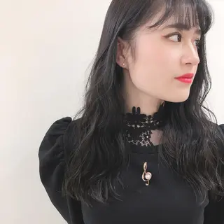 セミロング カラー ボブ/パーマ 古家 佑真のヘアスタイル