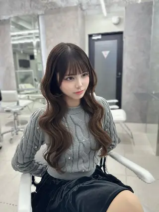 ミディアム のり🐼顔まわり/ 韓国/レイヤーカットのヘアスタイル