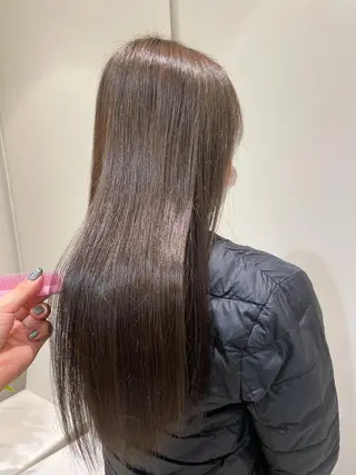 ロング カラー 韓国ヘアメイク🎀/ 縮毛矯正✨山本媛香のヘアスタイル