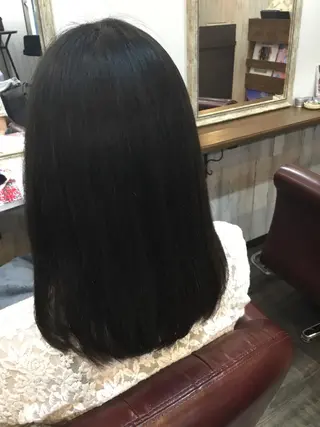 ミディアム パーマ 金崎 新吾のヘアスタイル