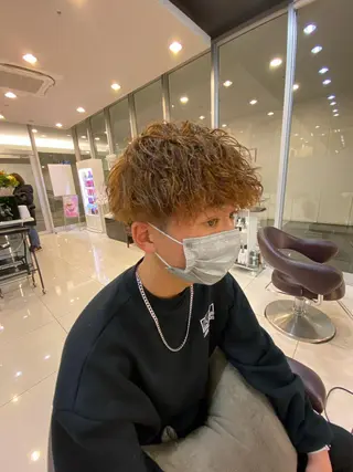 ショート パーマ メンズ メンズサロン/戸塚駅 東口3分/冨田大輝のヘアスタイル