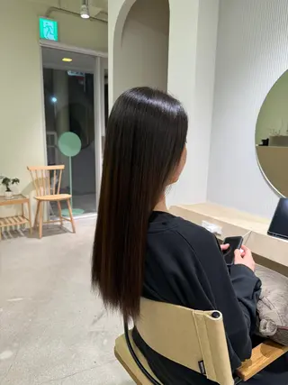 パーマ ulu名古屋栄所属・落合しほ/韓国ヘア/ 髪質改善/縮毛矯正のヘアスタイル