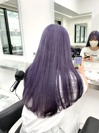 カラー 🤍ྀི透ける寒色 Cocoa🤍ྀིのヘアスタイル