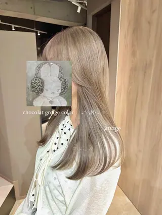 ロング カラー 透明感カラー・レイヤ ー🎀amika🎀のヘアスタイル