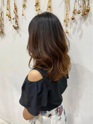 セミロング ヘアアレンジ allure所属・【髪質改善】ena 縮毛矯正/落合/新宿のヘアスタイル