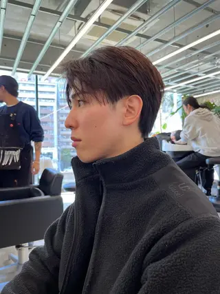 ショート メンズ ダブルカラー/ ケアブリーチ/クニトのヘアスタイル