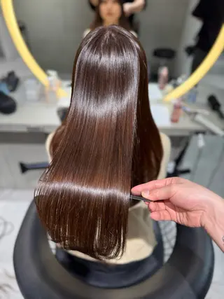 ロング ブリなしWカラー✨️ 髪質改善【タケル】のヘアスタイル