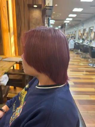 カラー メンズ フェードカット ✄﻿杉山来輝金沢文庫のヘアスタイル