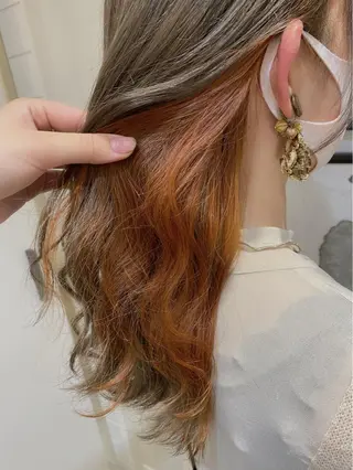 セミロング カラー sio.nail&eyebrow salon shimokitazawa2号店所属・nailist mana𖤐´-のネイルデザイン