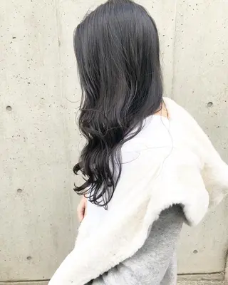 ロング カラー パーマ ヘアアレンジ メンズ キッズ ネイル マツエク・マツパ 韓国風×透明感カラー 髪質改善オタベシンヤのヘアスタイル