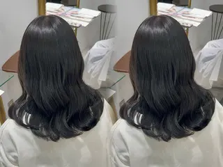 ミディアム カラー ハイトーンカラー 🤍🫧 長井 律のヘアスタイル