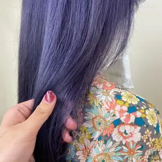 セミロング カラー ARMONY 神宮前所属・コテ巻き風パーマ 🦋そま🦋のヘアスタイル