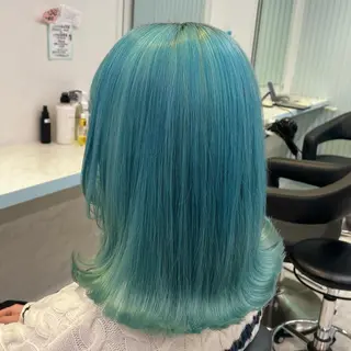 ミディアム カラー ブリーチカラー 🩵MIZUKIのヘアスタイル