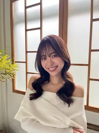 ロング カラー 🫧ナオ🫧 /韓国 ヘア/ マンツーマンのヘアスタイル