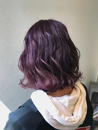 ミディアム カラー lani 天神大名/ブリーチのヘアスタイル